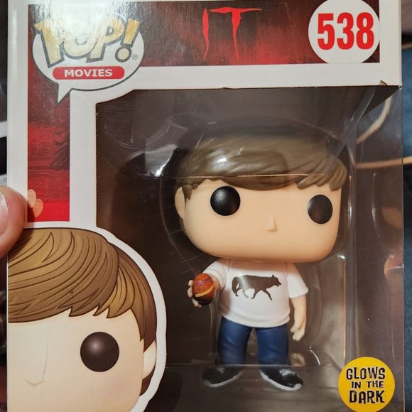 Brand New!! Mint Funko Pop Movie Ben Hanscom #538 Glows in the Dark (IT Movie)